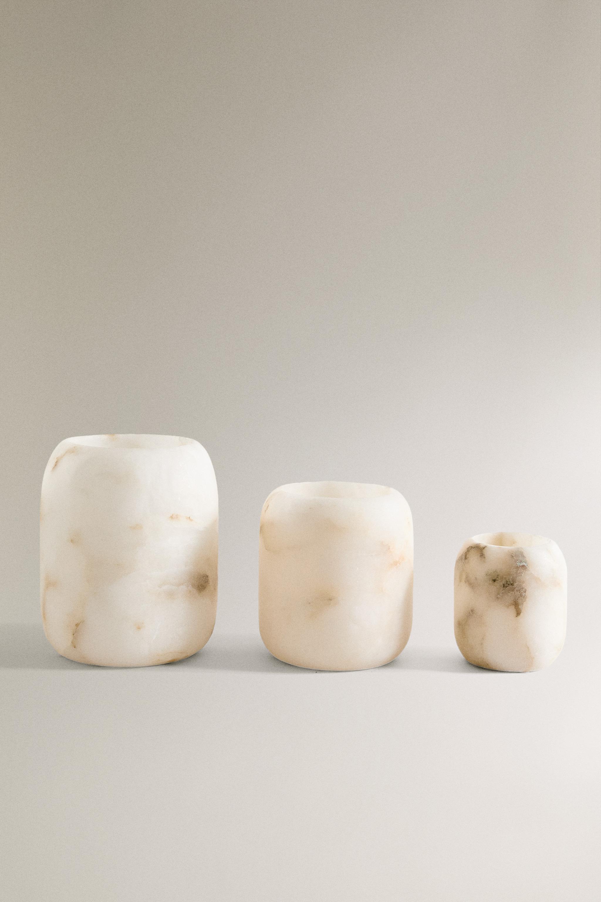 ALABASTER TEALIGHT HOLDER